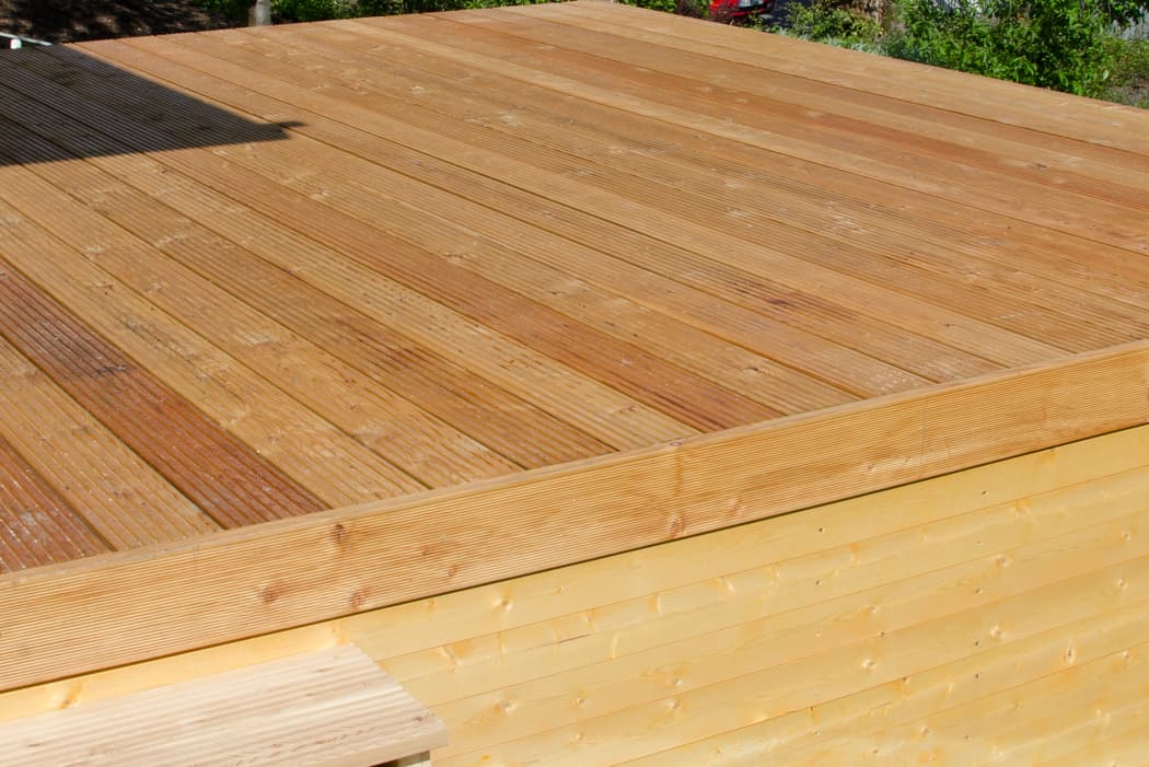 Polo Gartenhäuser Kleingartenhaus Stockholm II Terrasse 3