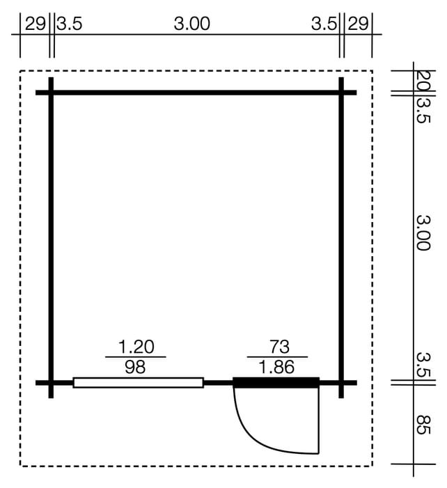 Polo Gartenhäuser Gartenhaus Göteborg I 3
