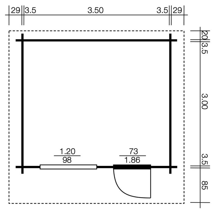 Polo Gartenhäuser Gartenhaus Göteborg II 3