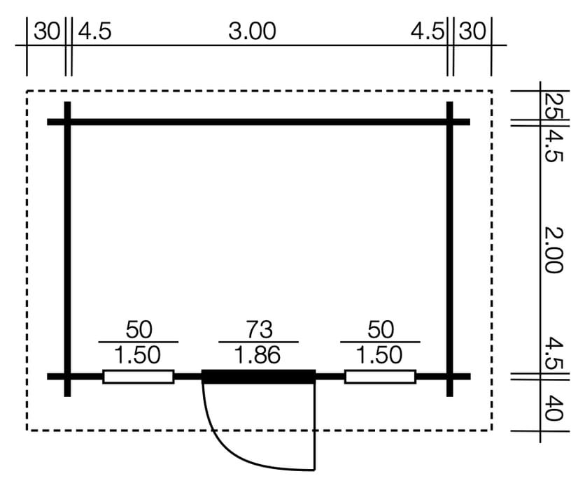 Polo Gartenhäuser Gartenhaus Halmstad 3
