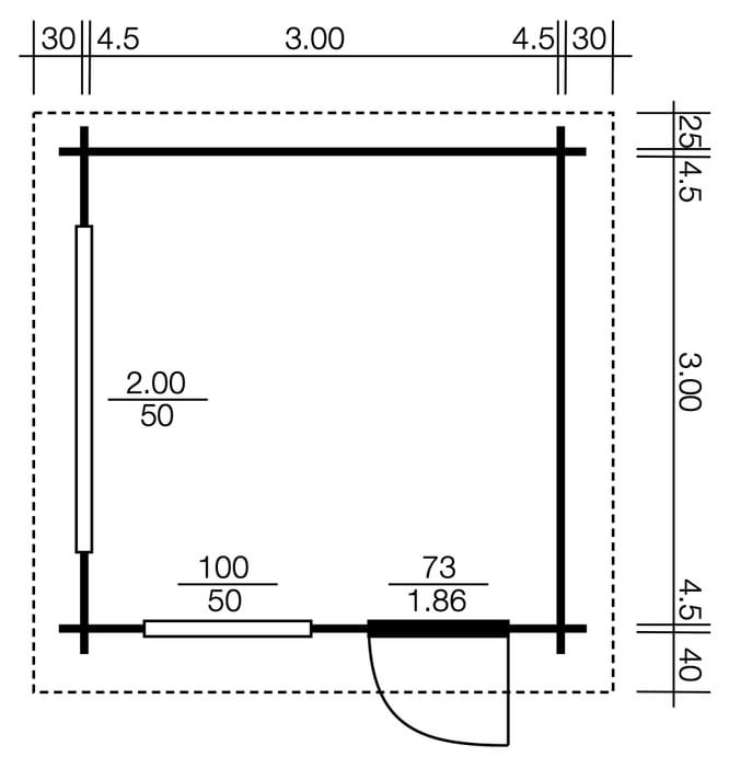 Polo Gartenhäuser Gartenhaus Narvik III 3