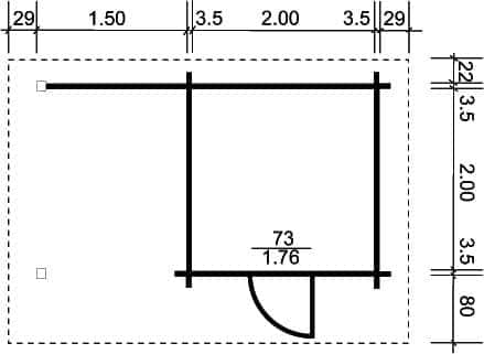 Polo Gartenhäuser Gerätehaus Oslo I Schleppdach 5