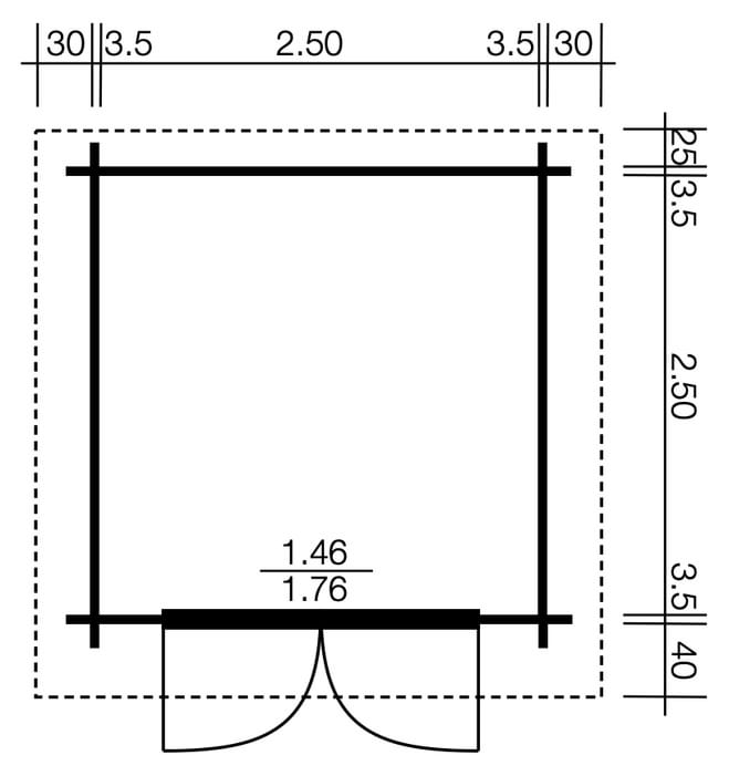 Polo Gartenhäuser Gerätehaus Oslo IV 3