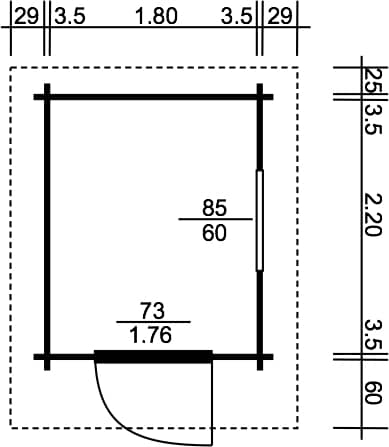 Polo Gartenhäuser Gerätehaus Ratio 7
