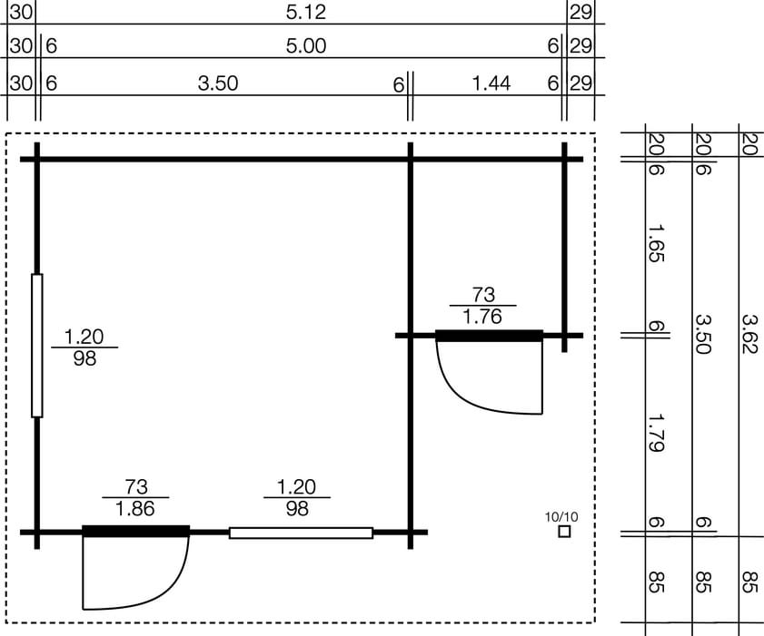 Polo Gartenhäuser Kleingartenhaus Helsingborg I 3