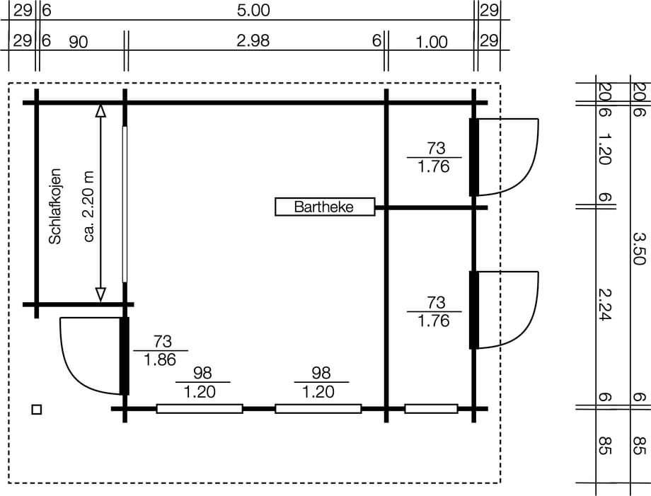 Polo Gartenhäuser Kleingartenhaus Helsingborg II 7