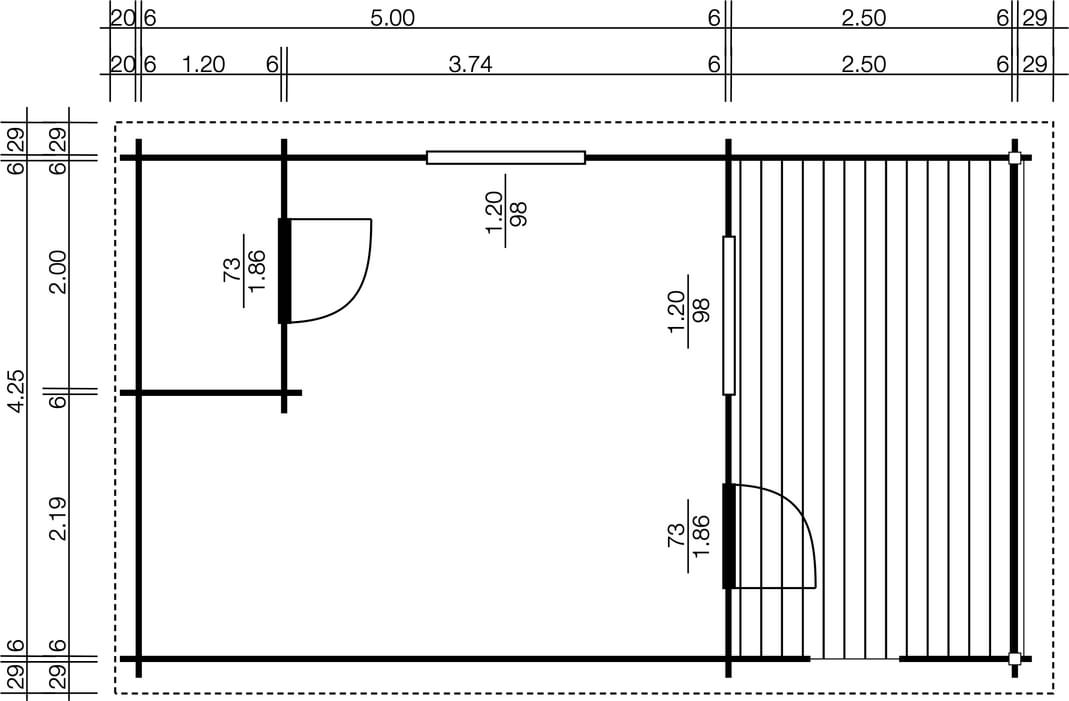 Polo Gartenhäuser Kleingartenhaus Ronneby 7