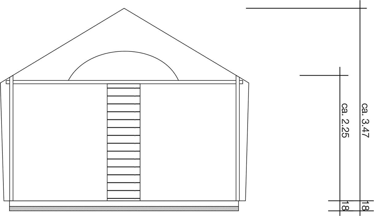 Polo Gartenhäuser Kleingartenhaus Stockholm II Schlafboden 9