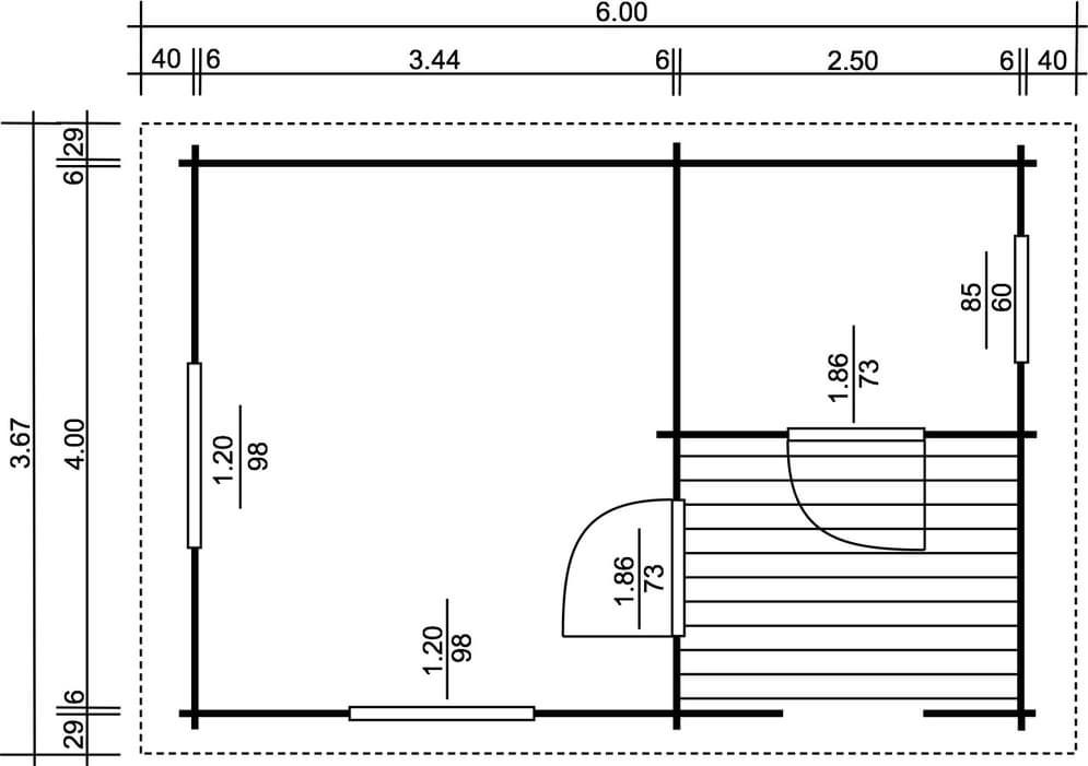 Polo Gartenhäuser Kleingartenhaus Svendborg 5